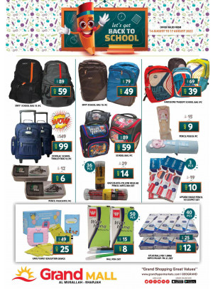 Back to School Offers - Grand Mall Sharjah