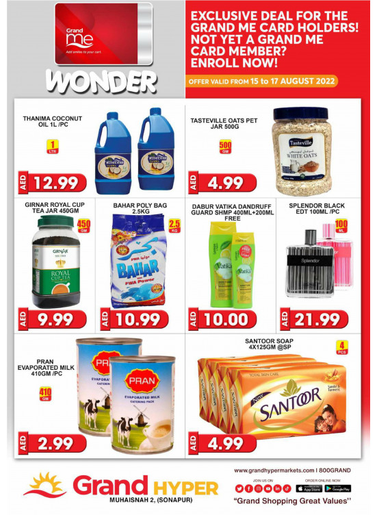 Wonder Deals - Grand Hyper Muhaisnah