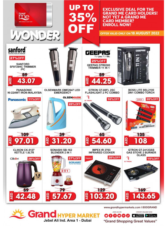 Wonder Deals - Grand Hypermarket Jebel Ali