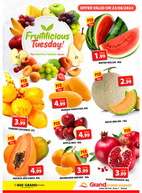 Fruitilicious Tuesday - Grand Hypermarket Jebel Ali