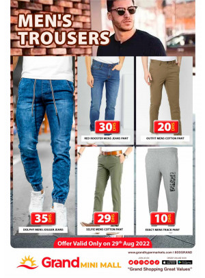 Men's Trousers - Grand Mini Mall