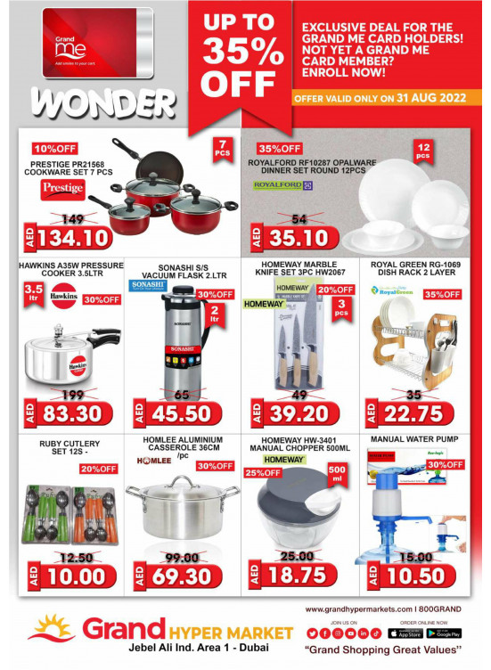 Wonder Deals - Grand Hypermarket Jebel Ali