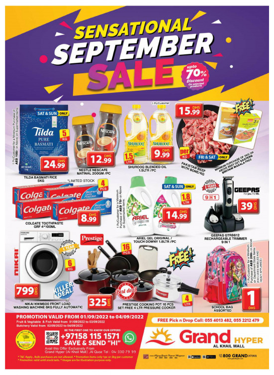 Weekend Deals - Grand Hyper Al Khail Mall