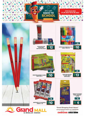 Back to School Offers - Grand Mall Sharjah