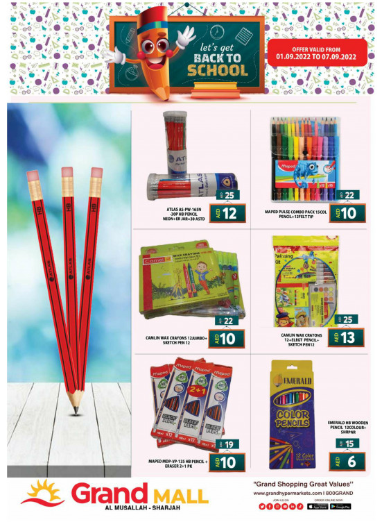 Back to School Offers - Grand Mall Sharjah