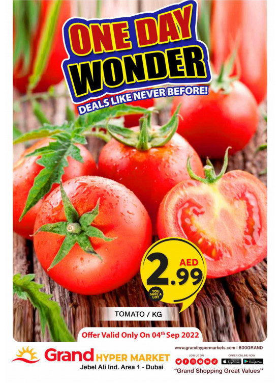 One Day Wonder - Grand Hypermarket Jebel Ali