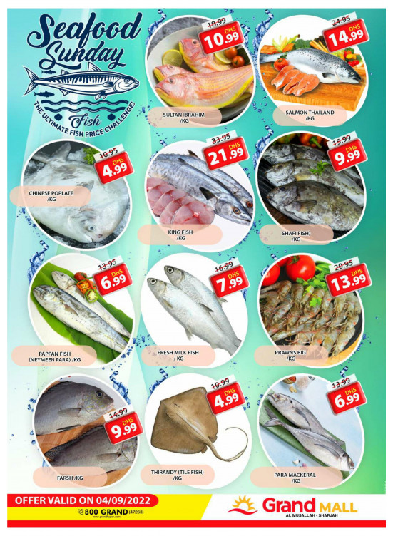 Seafood Sunday - Grand Mall Sharjah