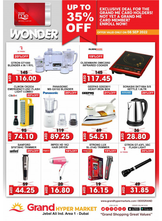 Wonder Deals - Grand Hypermarket Jebel Ali
