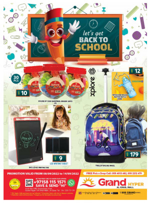 Back To School Deals - Grand Hyper Al Khail Mall