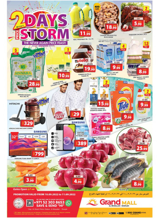 2 Days Price Storm - Grand Mall Sharjah
