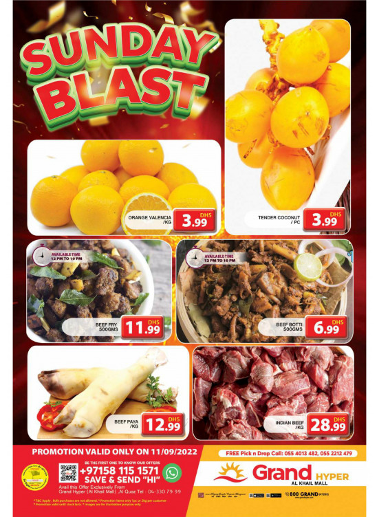 Sunday Blast - Grand Hyper Al Khail Mall