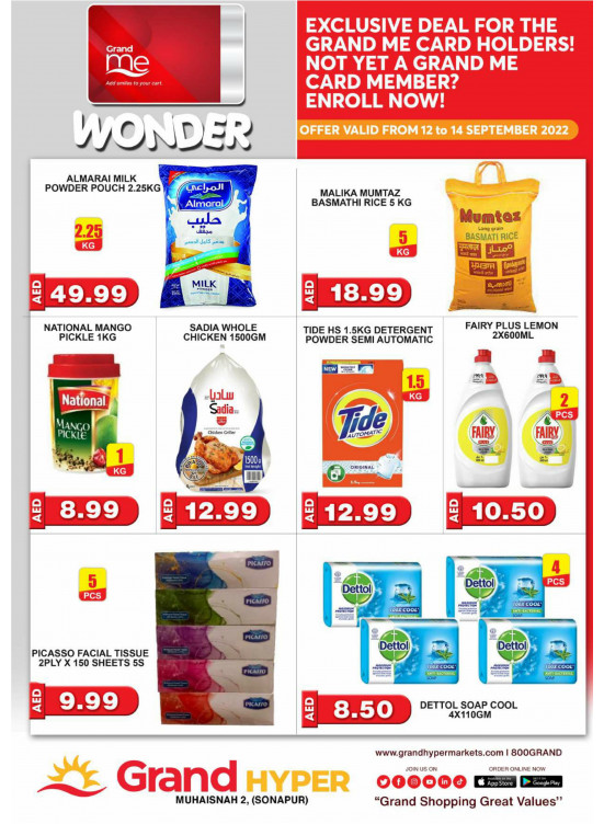 Wonder Deals - Grand Hyper Muhaisnah