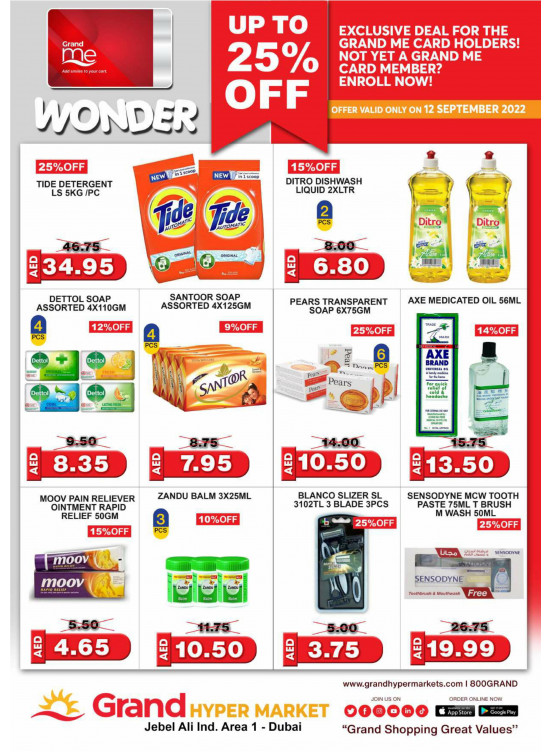 Wonder Deals - Grand Hypermarket Jebel Ali