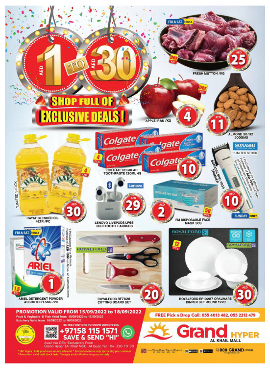 Weekend Deals - Grand Hyper Al Khail Mall