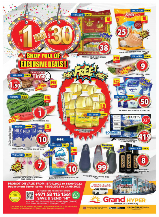 Weekend Deals - Grand Hyper Muhaisnah
