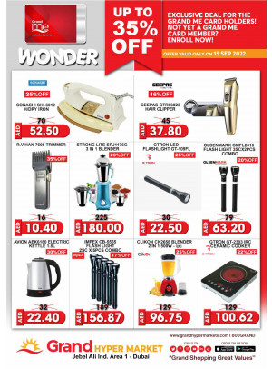 Wonder Deals - Grand Hypermarket Jebel Ali