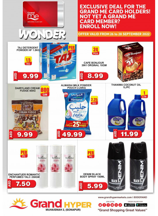 Wonder Deals - Grand Hyper Muhaisnah