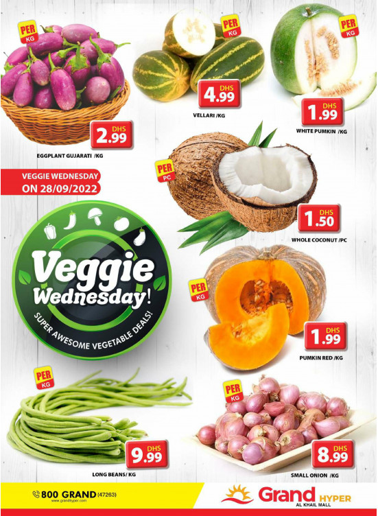 Veggie Wednesday - Grand Hyper Al khail Mall