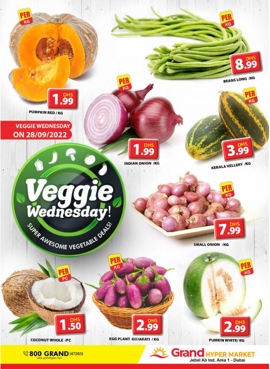 Veggie Wednesday - Grand Hypermarket Jebel Ali