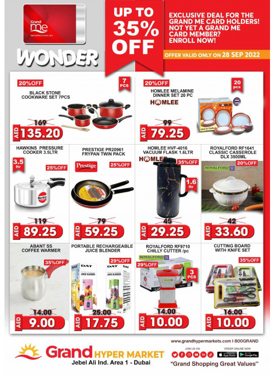 Wonder Deals - Grand Hypermarket Jebel Ali