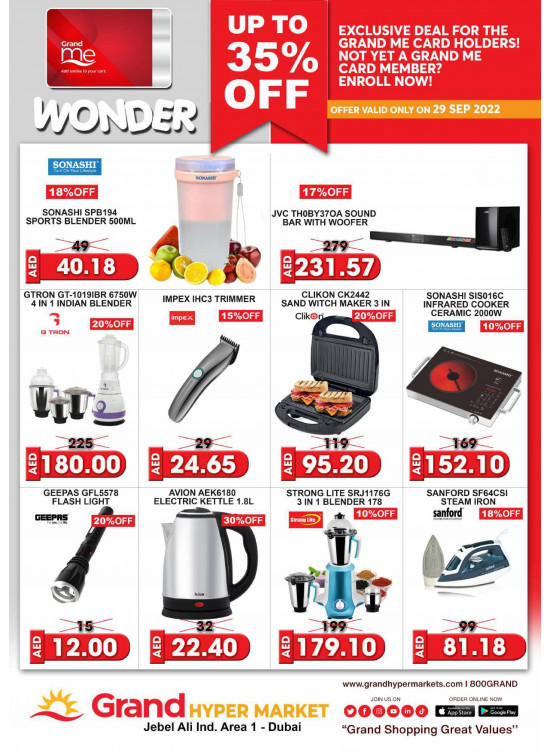 Wonder Deals - Grand Hypermarket Jebel Ali