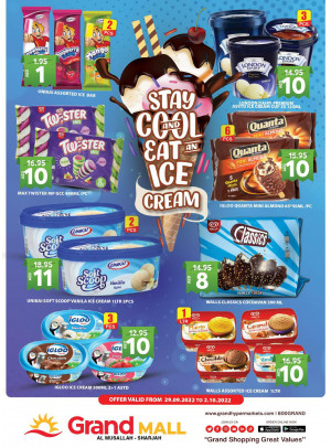 Ice Cream Offers - Grand Mall Sharjah