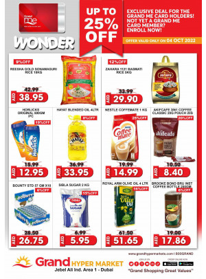 Wonder Deals - Grand Hypermarket Jebel Ali