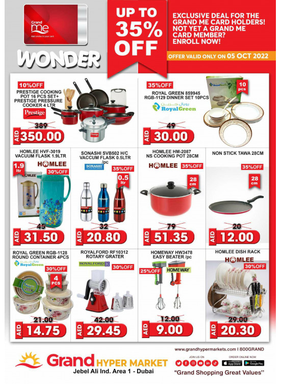 Wonder Deals - Grand Hypermarket Jebel Ali