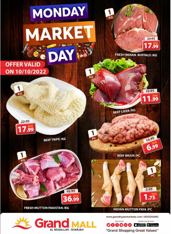Meat Monday Grand Mall Sharjah from Grand Hypermarket until 10th