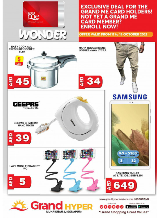 Wonder Deals - Grand Hyper Muhaisnah