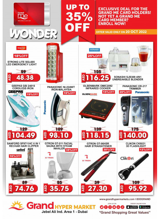 Wonder Deals - Grand Hypermarket Jebel Ali