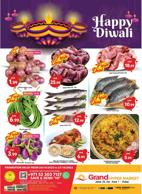 Happy Diwali - Grand Hypermarket Jebel Ali