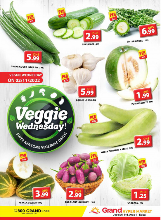 Veggie Wednesday - Grand Hypermarket Jebel Ali