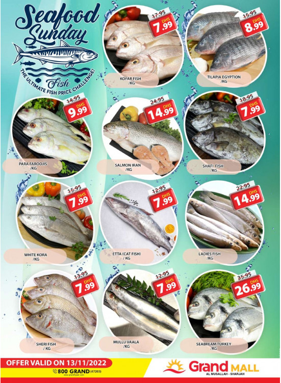 Seafood Sunday - Grand Mall Sharjah