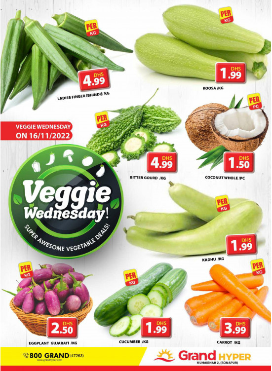 Veggie Wednesday - Grand Hyper Muhaisnah