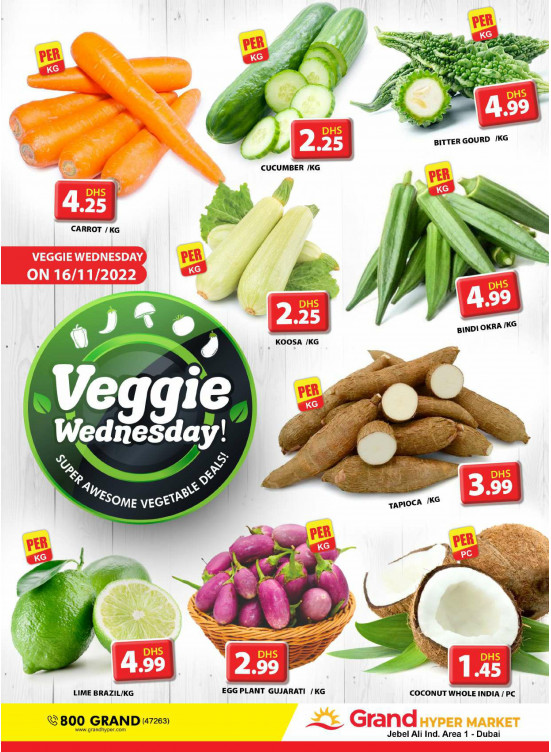 Veggie Wednesday - Grand Hypermarket Jebel Ali