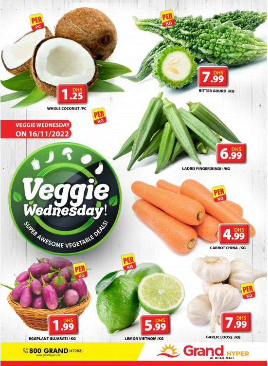 Veggie Wednesday - Grand Hyper Al khail Mall