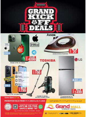 Kick Off Deals - Grand Mall Sharjah