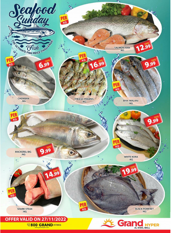 Seafood Sunday - Grand Hyper Al Khail Mall