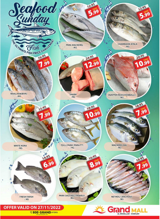 Seafood Sunday - Grand Mall Sharjah