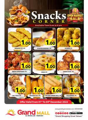 Snacks Offers - Grand Mall Sharjah