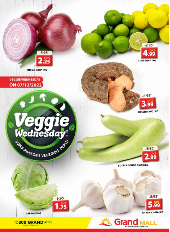 Veggie Wednesday - Grand Mall Sharjah