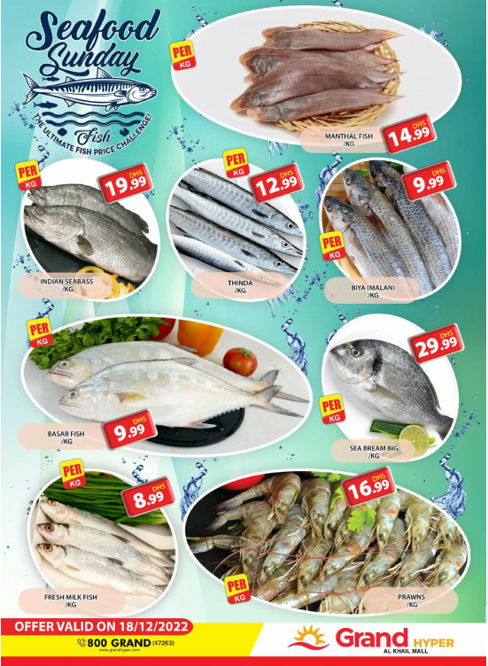 Seafood Sunday - Grand Hyper Al Khail Mall