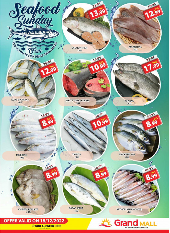 Seafood Sunday - Grand Mall Sharjah