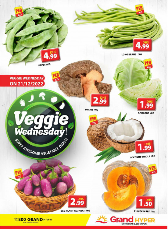 Veggie Wednesday - Grand Hyper Muhaisnah