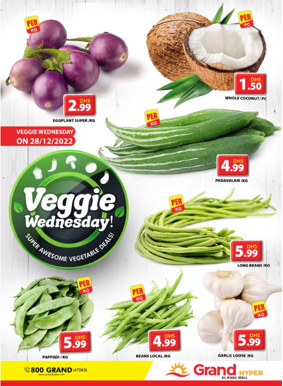 Veggie Wednesday - Grand Hyper Al khail Mall