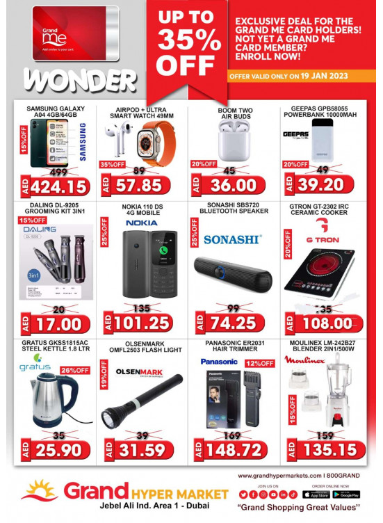 Wonder Deals - Grand Hypermarket Jebel Ali