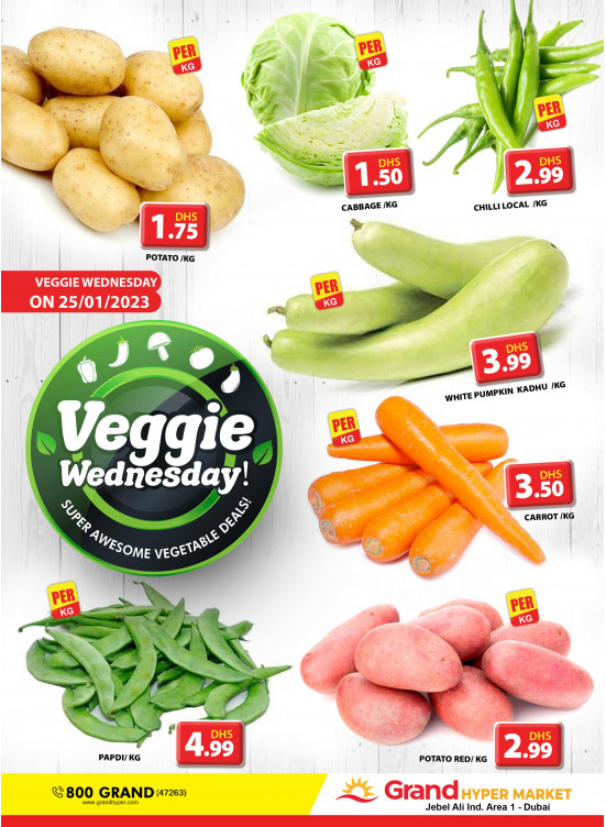 Veggie Wednesday - Grand Hypermarket Jebel Ali