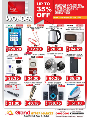 Wonder Deals - Grand Hypermarket Jebel Ali