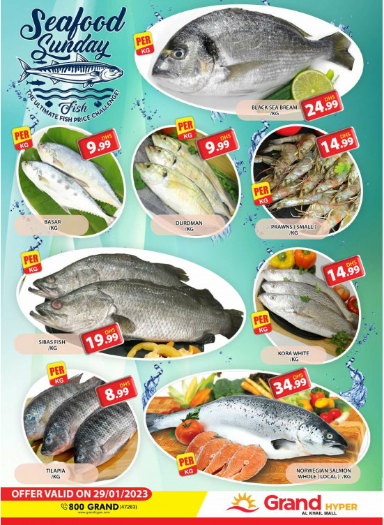 Seafood Sunday - Grand Hyper Al Khail Mall